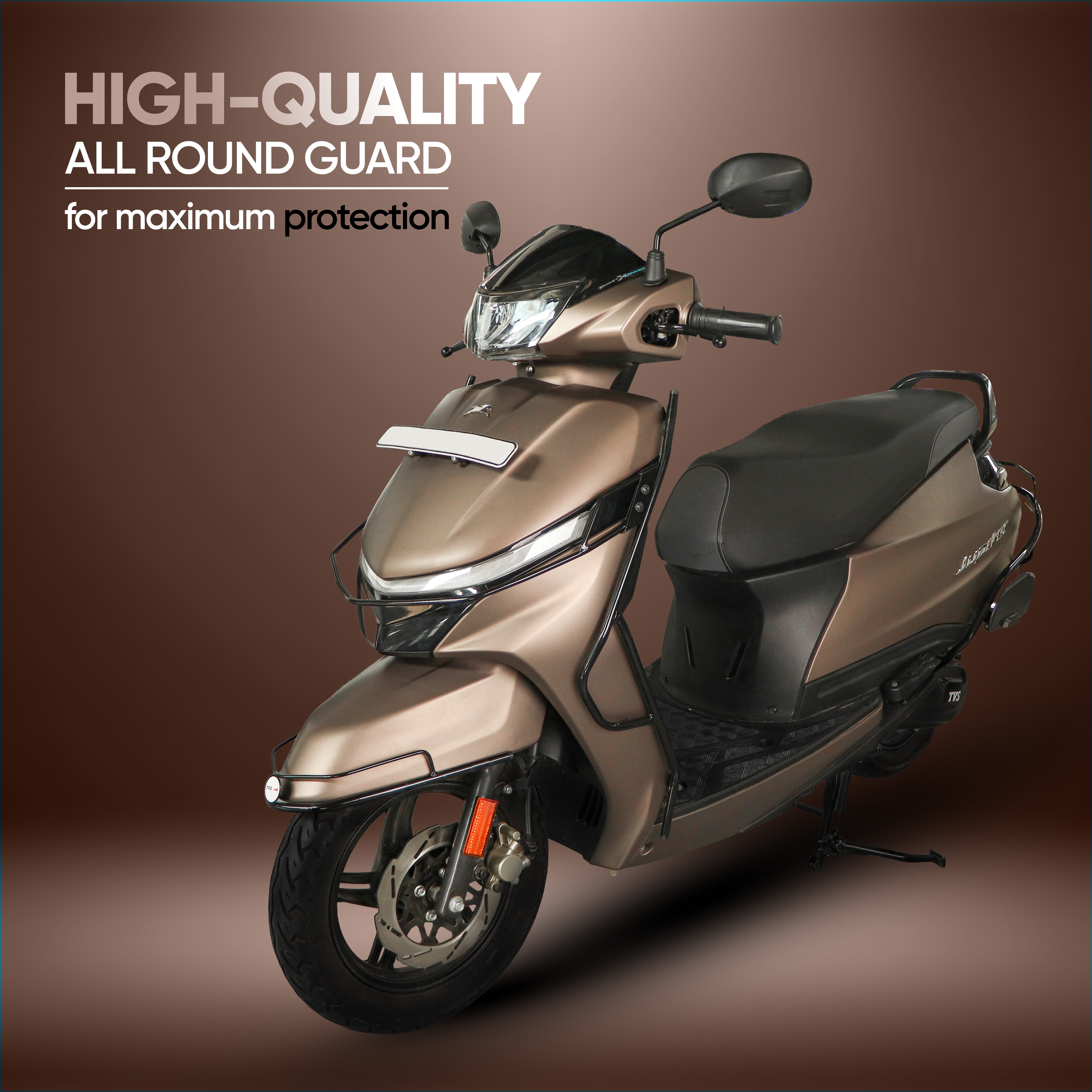 TVS Kit Scooter Guard for New Jupiter 110CC - Black
